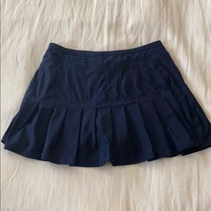Lucky in Love Navy Pleated Tennis Skirt